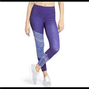 Athleta Asym Camo Sonar 7/8 Leggings High Waist Size XS